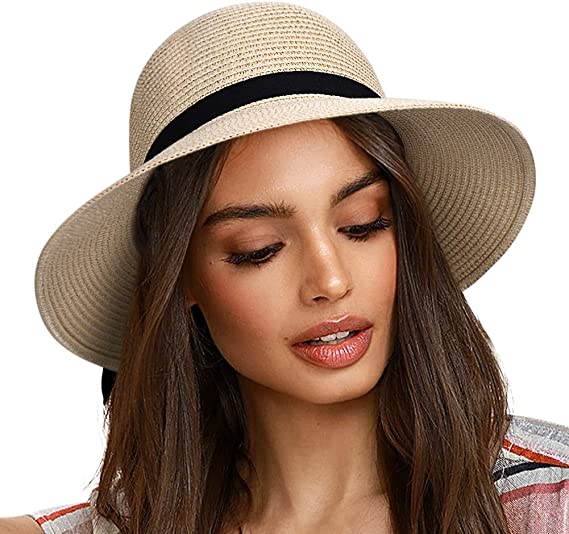 FURTALK Sun Hats for Women Brim Straw Hat Beach Hat UPF UV