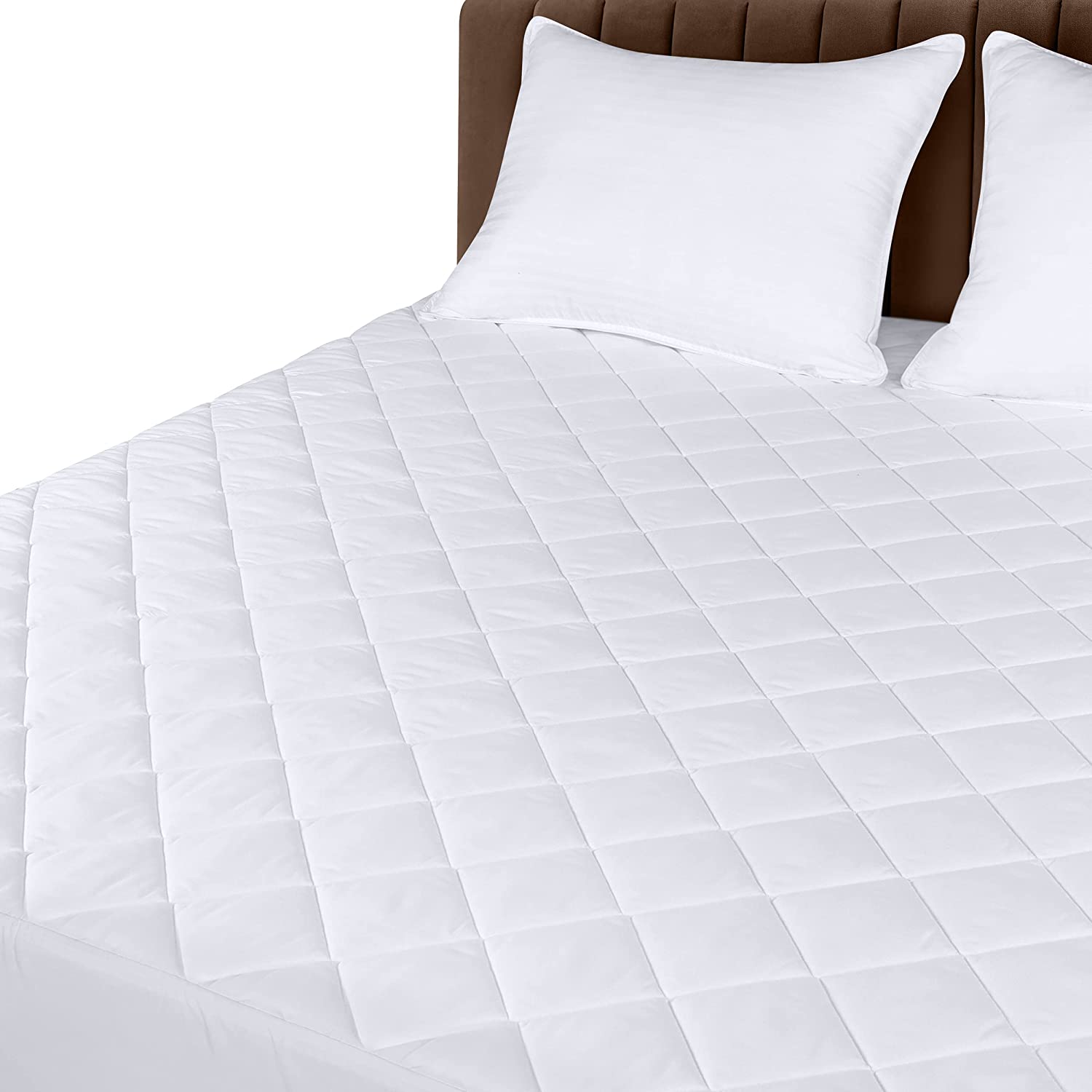 Utopia Bedding Quilted Fitted Mattress Pad (Queen) – Elastic Fitted Mattress  Protector – Mattress Cover Stretches up to 16 Inches Deep – Machine  Washable Mattress Topper – Jacksons Empire